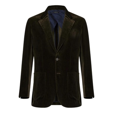 Green Casual Blazer Jacket