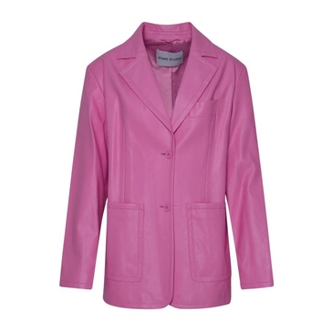 Timeless Women`s Blazer in Pink Polyurethane Blend