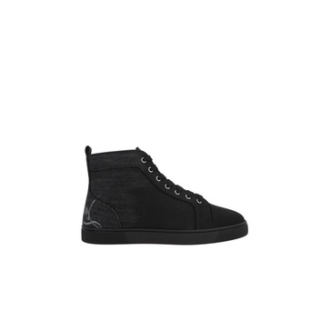 Black Fabric Sneakers Made in Italy