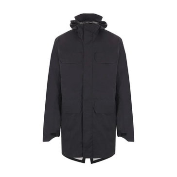 Black Arctic Disc Parka Coat