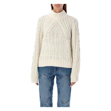 Cream Cable-Knit Sweater AW24