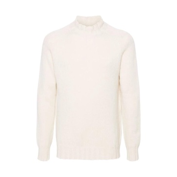 Cream White Cashmere Knitted Sweater