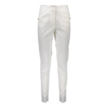 White Chinos with Logo