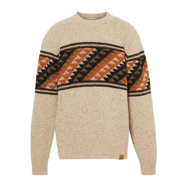 Fair Isle Beige Men's Sweater