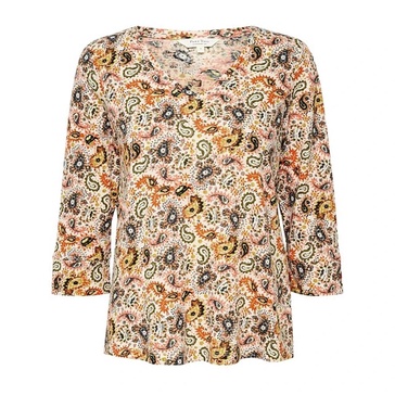 Colorful Print Women`s Blouse