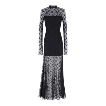 Black Lace Long Dress