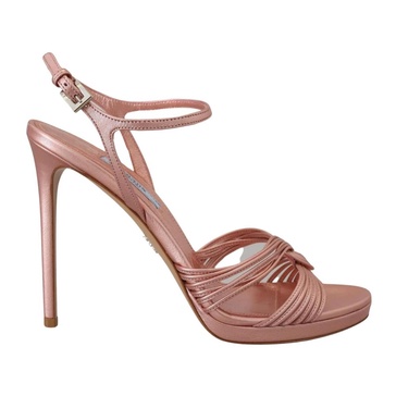 Pink Stiletto Heel Sandals