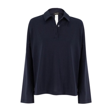 Long-Sleeved Cotton Polo Shirt