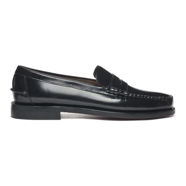 Black Leather Penny Loafer Beefroll