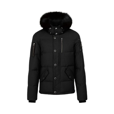 Black Down Winter Jacket 3Q Style