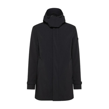 Mens Trench Coat with Detachable Hood