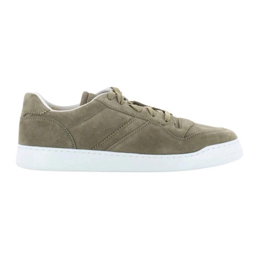 Green Suede Sneaker with Rubber Sole