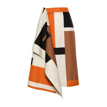 FENDI 24SS Women's Orange Mini Skirt for Every Occasion