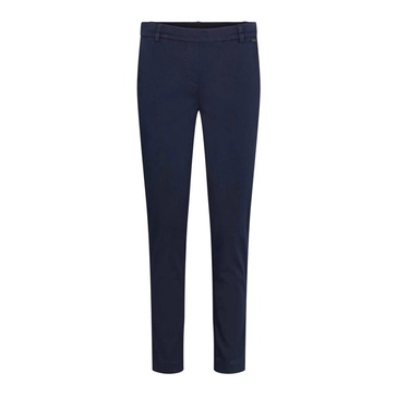 Slim Fit Navy Straight-Leg Trousers