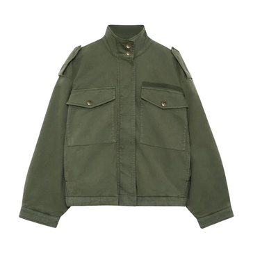 Audrey Jacket Army Green Oversize Style