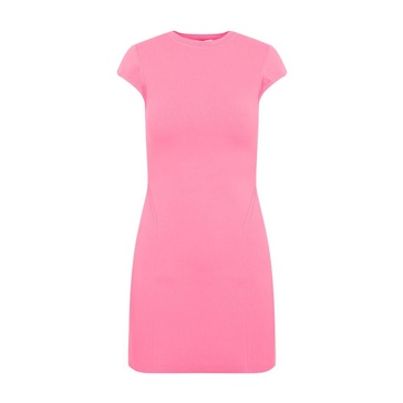 Pink Cap Sleeve Mini Dress