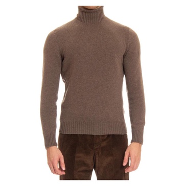 Brown Lightweight Wool Turtleneck