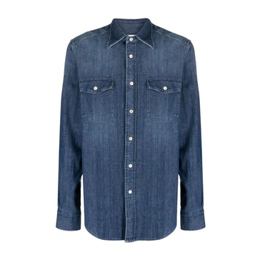 Blue Denim Button-Down Shirt