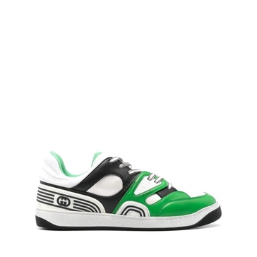 Gucci Basket Panelled Low-Top Sneakers