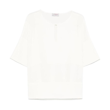 Ivory Shirts with Short Sleeves