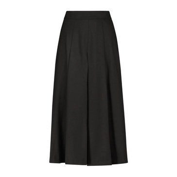 Black Wool Skirt Pants