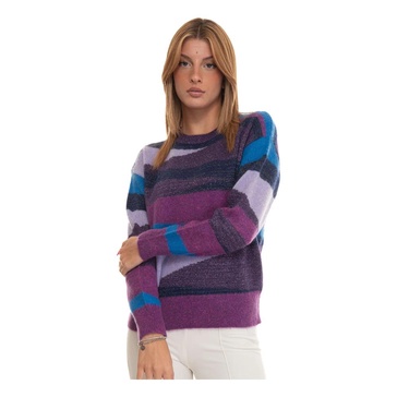 Multicolor Round-necked Pullover