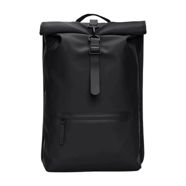 Black Rolltop Backpack W3 01 Black Backpack