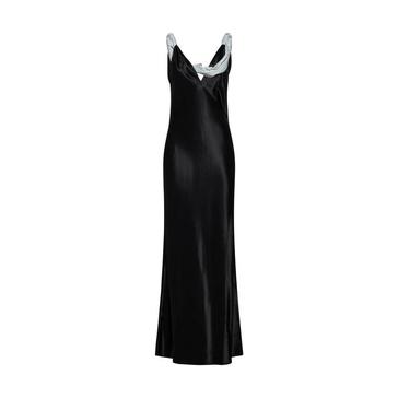 Bottega Veneta Textured Satin Long Dress