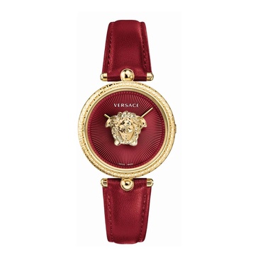 Palazzo Empire Red Leather Gold Watch