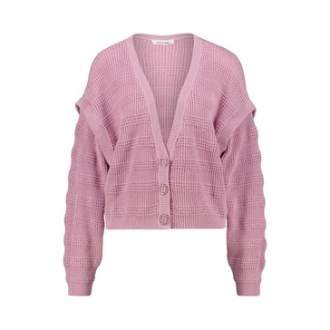 Pudrig Rosa Balloon Sleeve Cardigan