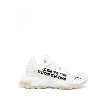 Mens Sneakers with Printed Slogan