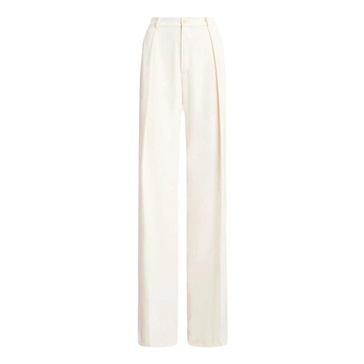 Pleated Slim Fit Full Length Pants