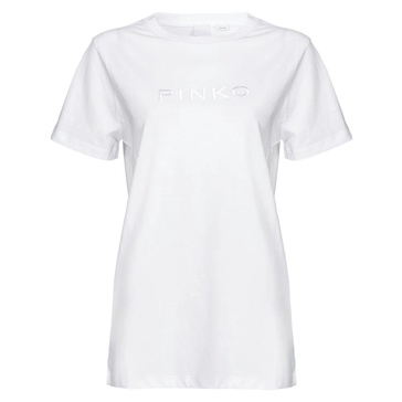 White T-shirts and Polos with Logo Embroidery