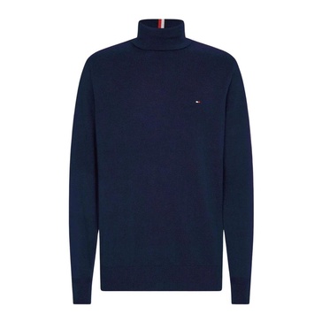 Men High Neck Turtleneck with Logo Detail