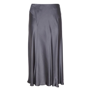 Grey Pleated Skirt