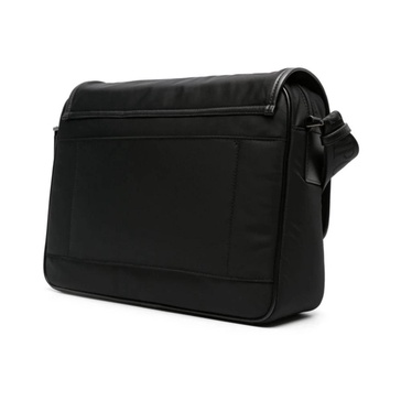 Logo-Plaque Shoulder Bag, Black