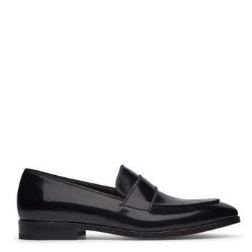 Formal Black Leather Loafer Shoe