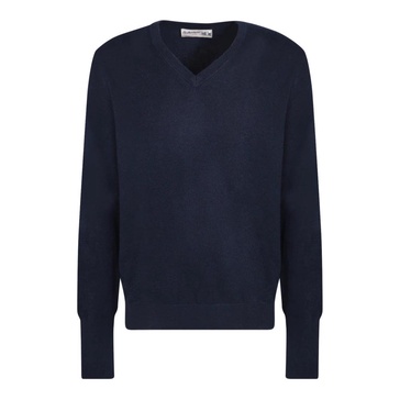 Dark Blue Cashmere -Neck Jumper