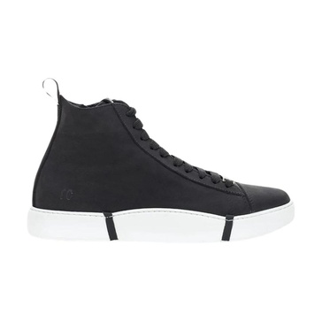 Black Leather Sneaker