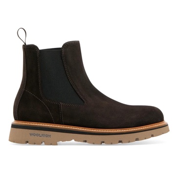 Brown Chelsea Boots Suede Calfskin Mens