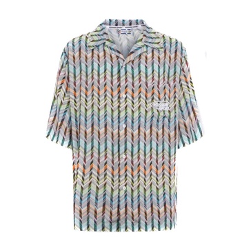 Multicolor Short Sleeve Shirt for Men