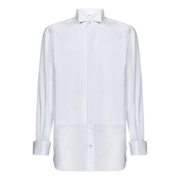 White Cotton Evening Shirt Essential