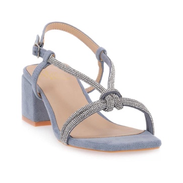 Denim High Heel Sandals