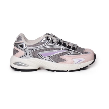 Mesh Rubber Sneakers Lilac Pink Grey