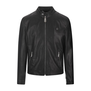 Black Leather Biker Jacket