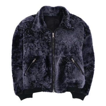 Reversible Shearling Bomber Jacket