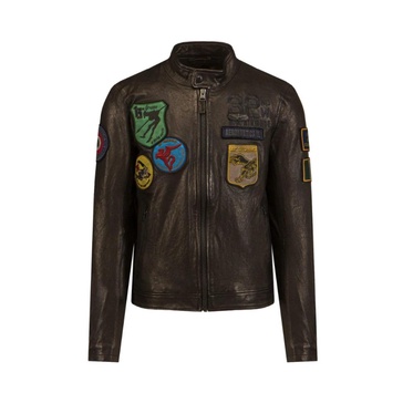 Military Style Leather Jacket