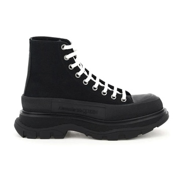 Canvas Lace-up Boots for Men