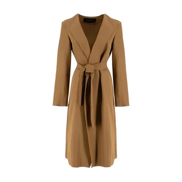 Flowing Lines Trench Coat