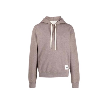 Light Brown Logo Patch Hoodie